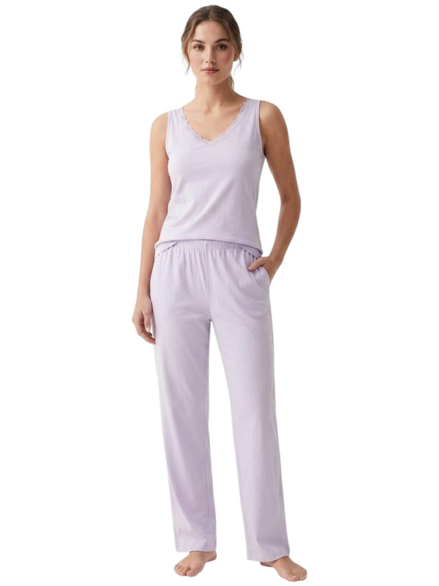Image for Women's Plain Solid Sleepwear Top,Light Purple