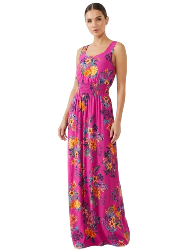 Image for Women's Printed Dress,Pink
