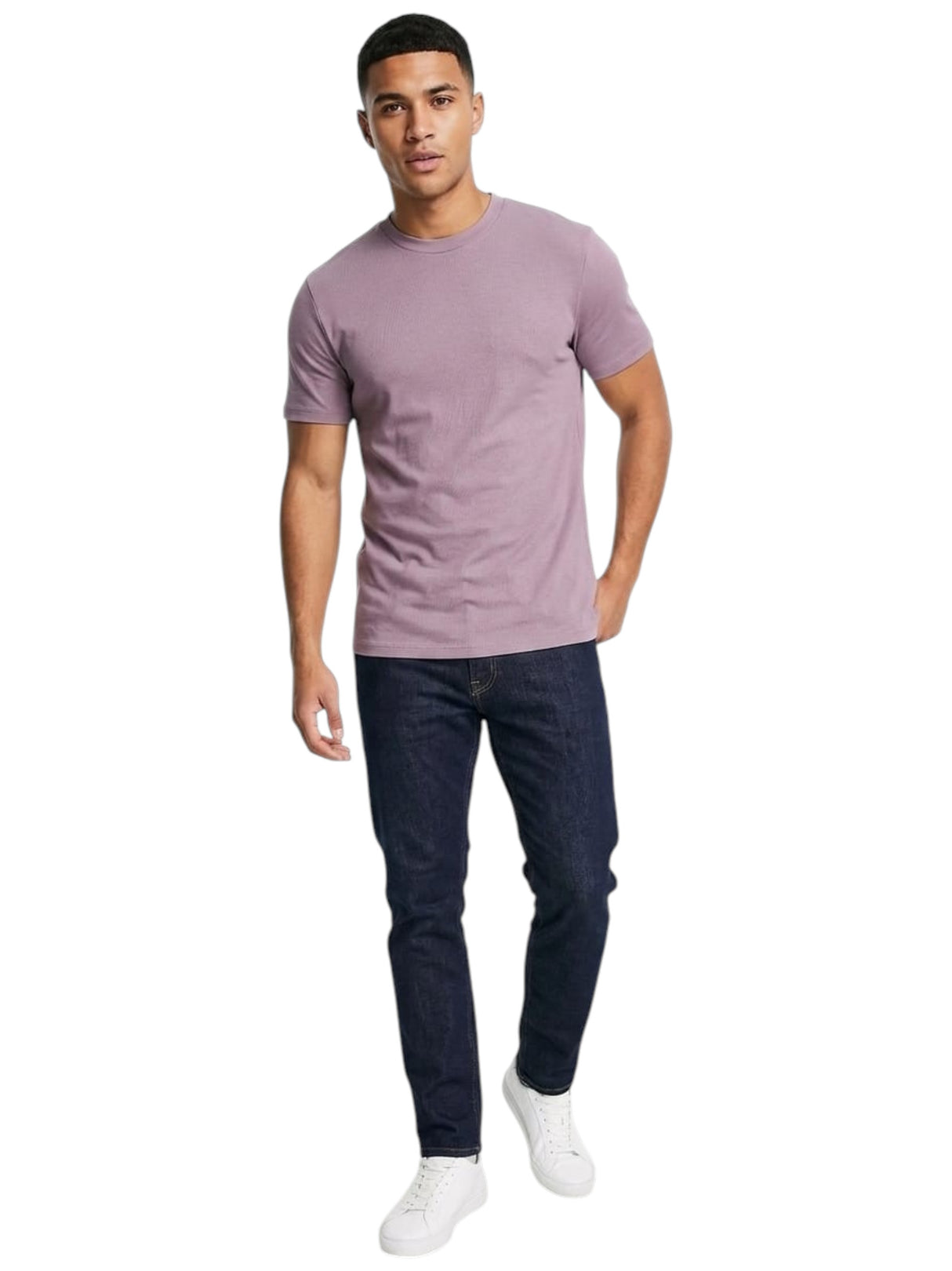 Image for Men's Plain Top,Dusty Purple