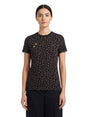 Image for Women's Printed Top,Brown/Black