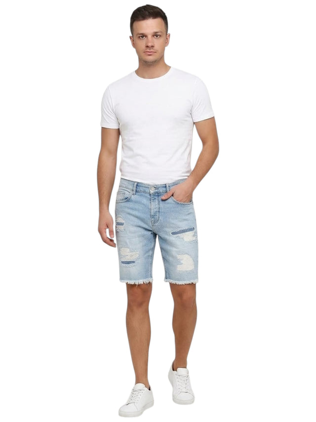 Image for Men's Ripped Short,Blue