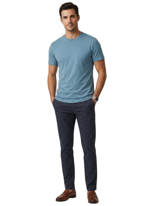 Image for Men's Plain Top,Dusty Blue
