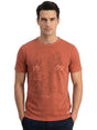 Image for Men's Printed Top,Dark Coral