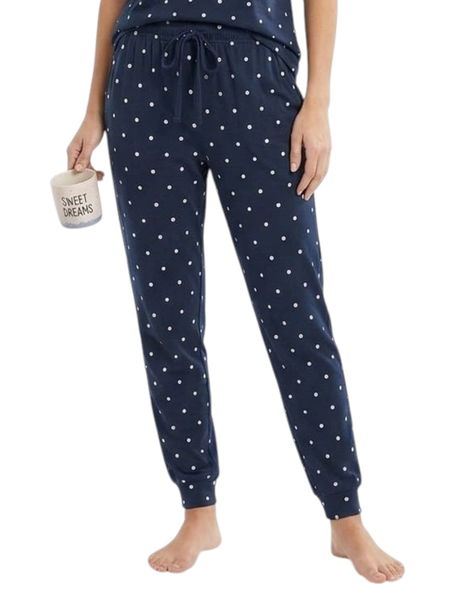 Image for Women's Dotted Sleepwear Pant,Navy