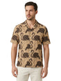 Image for Men's Printed Dress Shirt,Brown