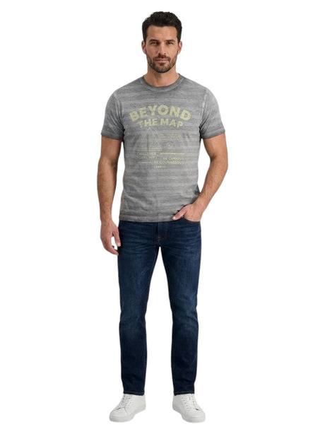 Image for Men's Printed Top,Grey