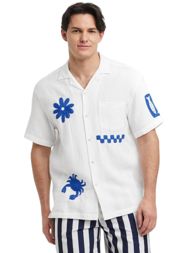 Image for Men's Textured Dress Shirt,White