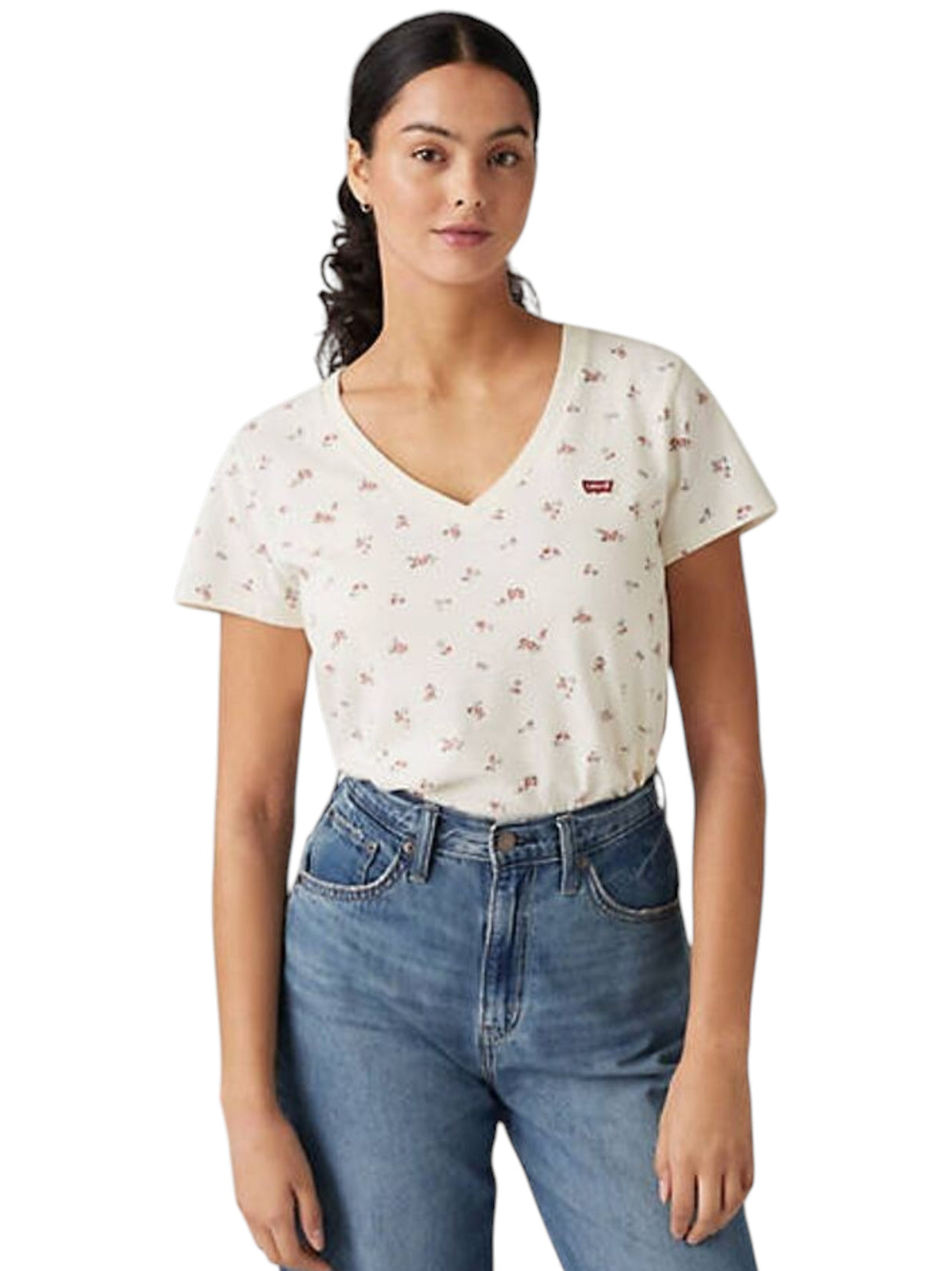 Image for Women's Printed Top,White