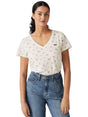 Image for Women's Printed Top,White