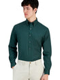 Image for Men's Plain Dress Shirt,Royal Green