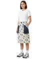 Image for Women's Printed Skirt,Off White