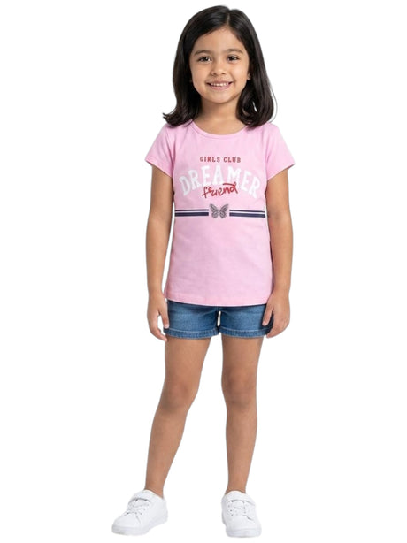 Image for Kids Girl's Printed Top,Pink