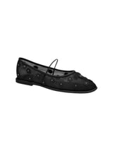 Image for Kids Girl's Floral Mesh Bellorinas,Black