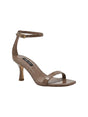 Image for Women's Ribbed Heeled Shoes,Brown