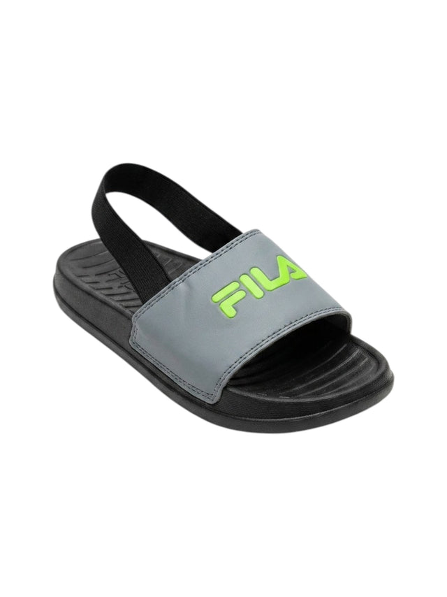 Image for Kids Boy's Logo Patched Sandals,Black/Grey