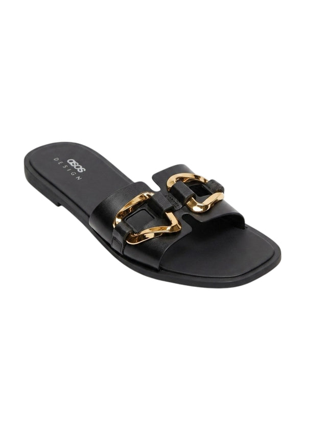 Image for Women's Plain Slippers,Black