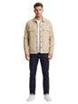 Image for Men's Plain Solid Dress Shirt,Beige