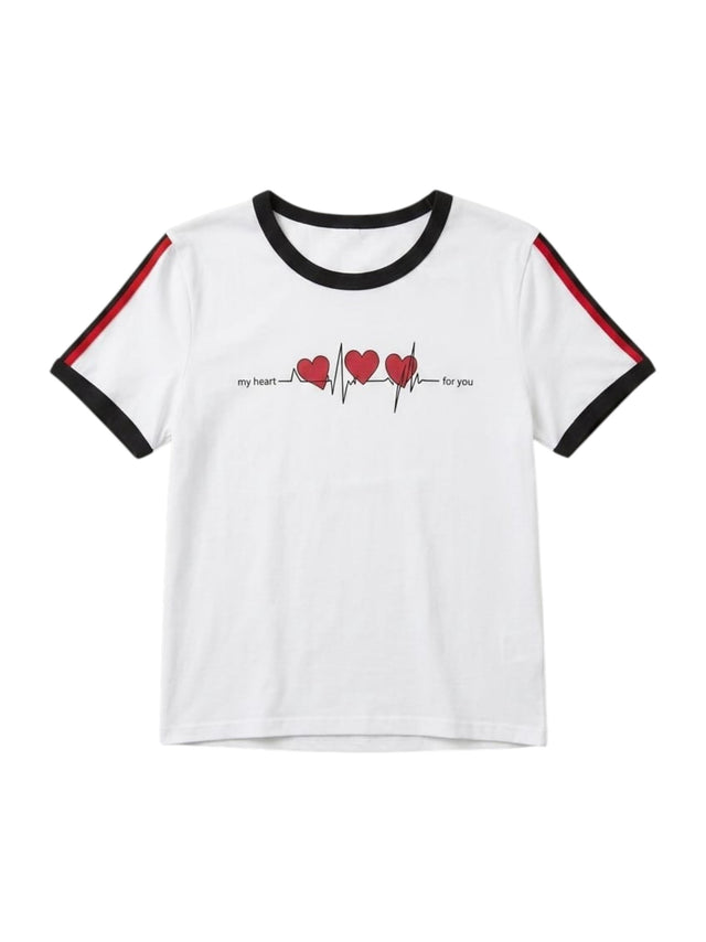 Image for Kids Girl's Printed Top,White