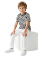 Image for Kids Boy's Printe Top,Light Grey