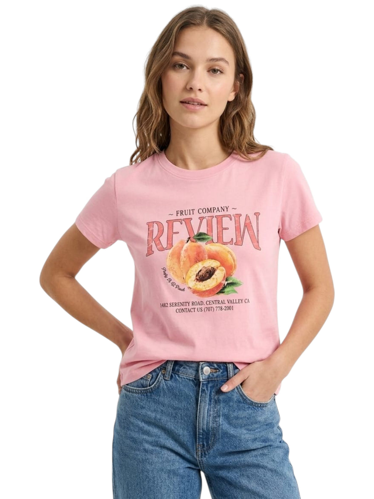 Image for Women's Printed Top,Pink