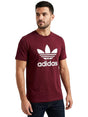 Image for Men's Brand Logo Printed Top,Burgundy 