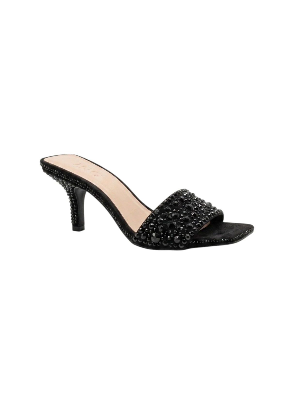 Image for Women's Rhinestones Heeled Shoes,Black