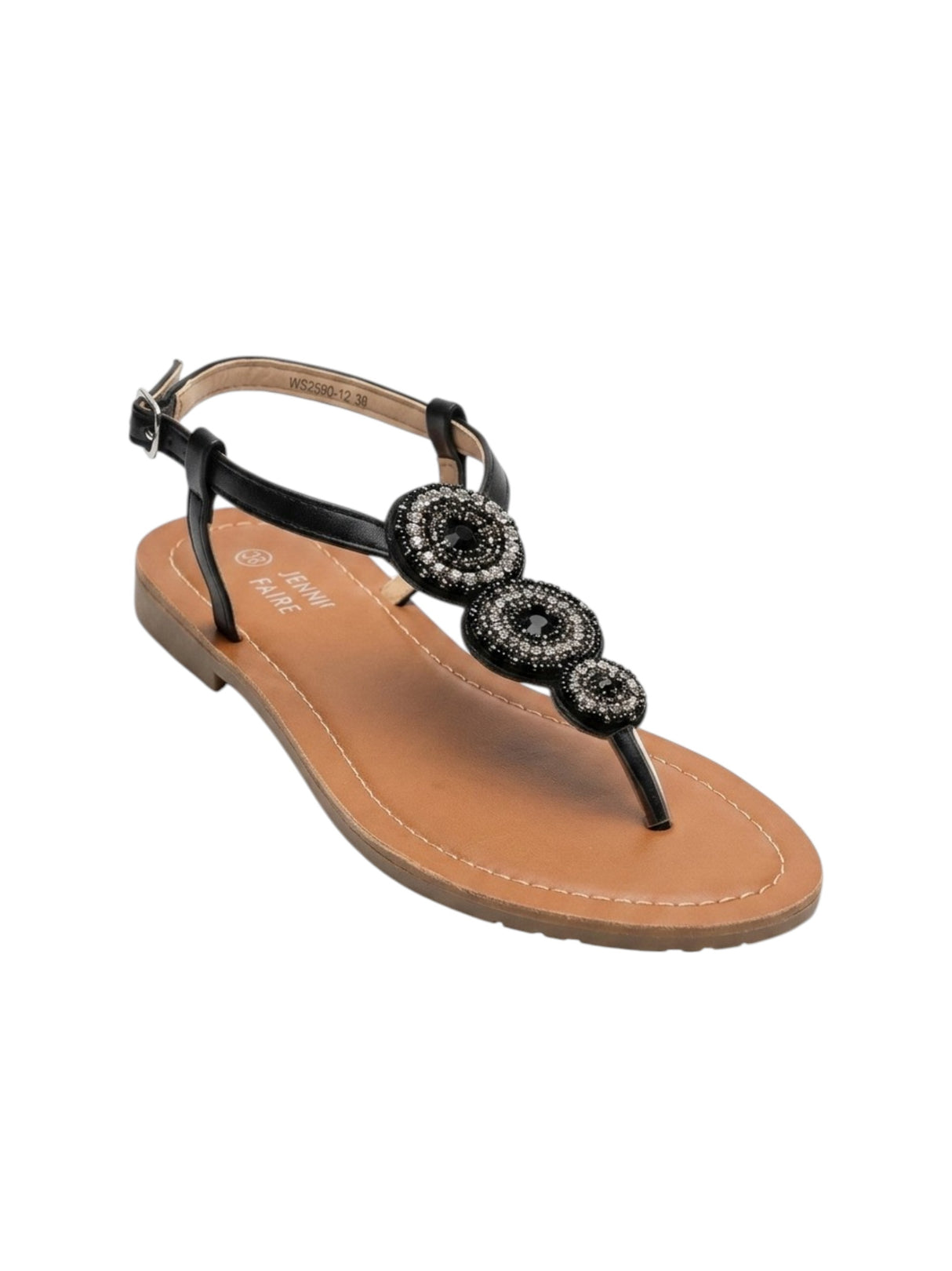 Image for Women's Beads Sandals,Black