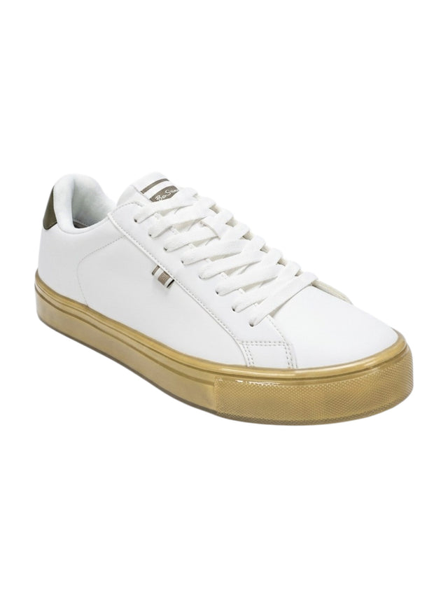 Image for Men's Plain Shoes,White/Olive