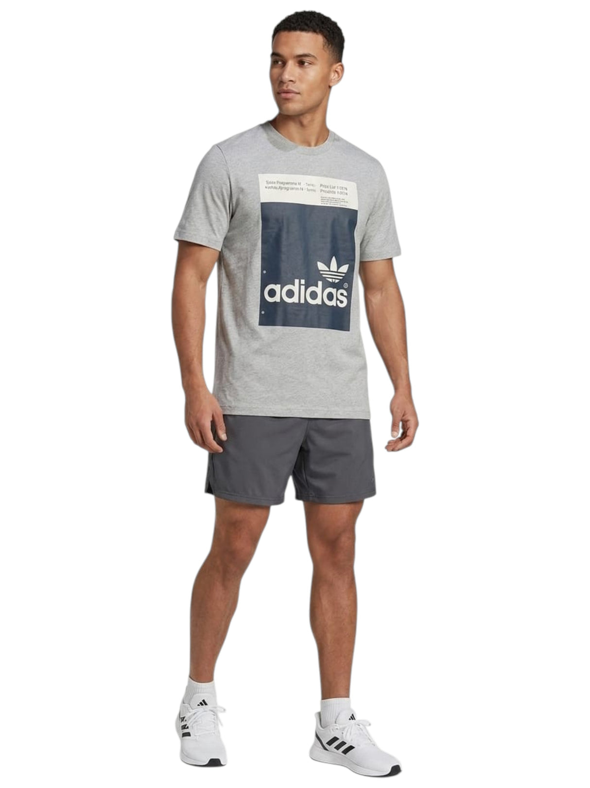 Image for Men's Brand Logo Printed Sport Top,Grey
