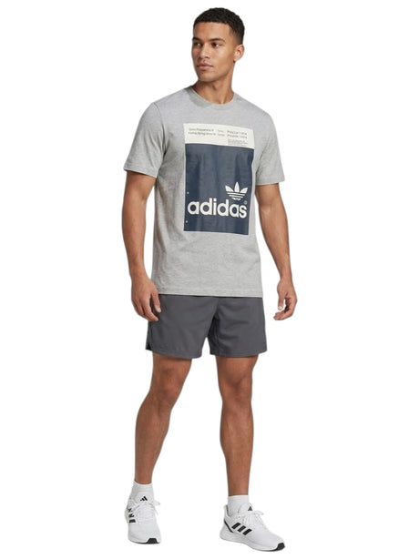 Image for Men's Brand Logo Printed Sport Top,Grey