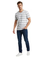 Image for Men's Striped Top,Grey/White