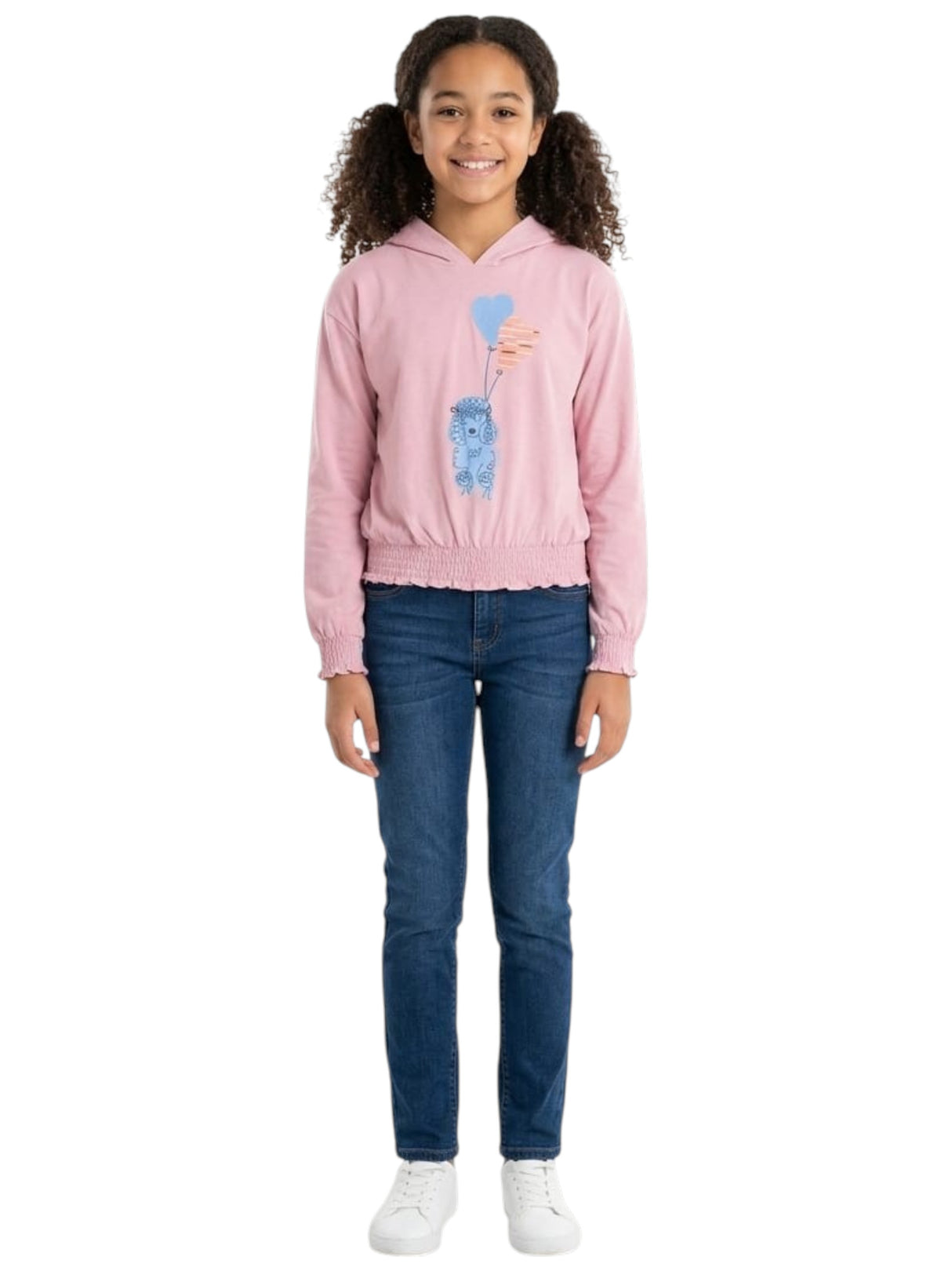 Image for Kids Girl's Printed Top,Nude Pink
