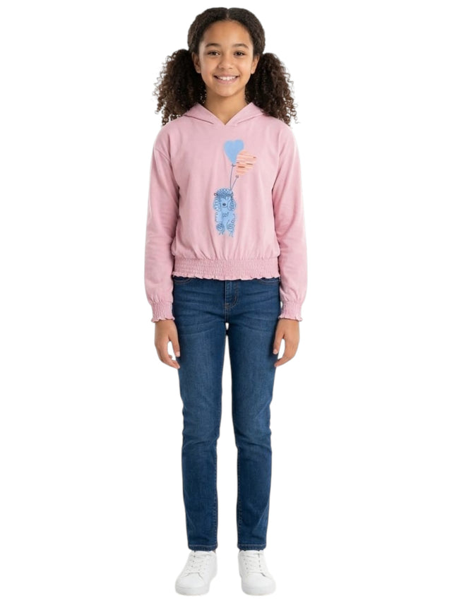 Image for Kids Girl's Printed Top,Nude Pink