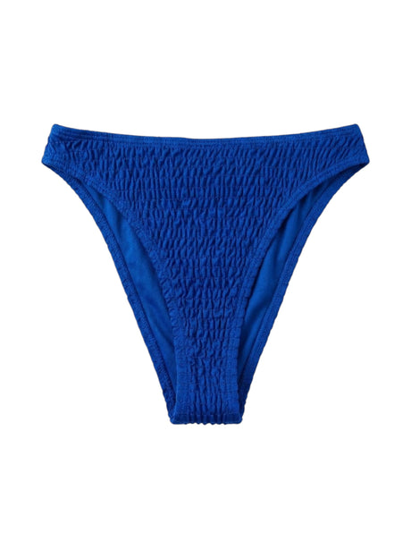 Image for Women's Smocked Bikini Bottom,Navy Blue