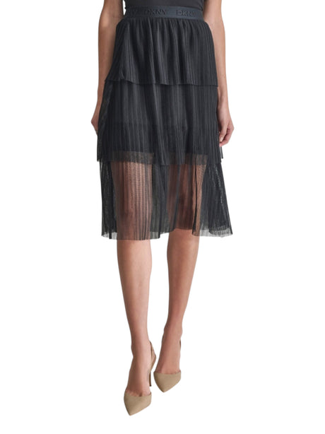 Image for Women's Ruffled Skirt,Black