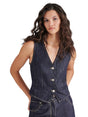 Image for Women's Heather Jeans Vest,Navy