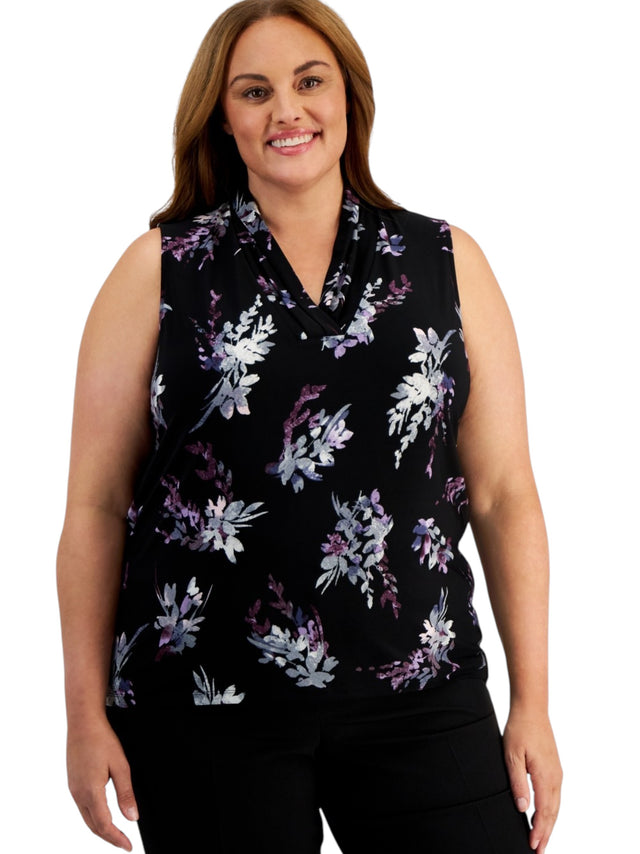 Image for Women's Printed Top,Black
