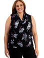 Image for Women's Printed Top,Black