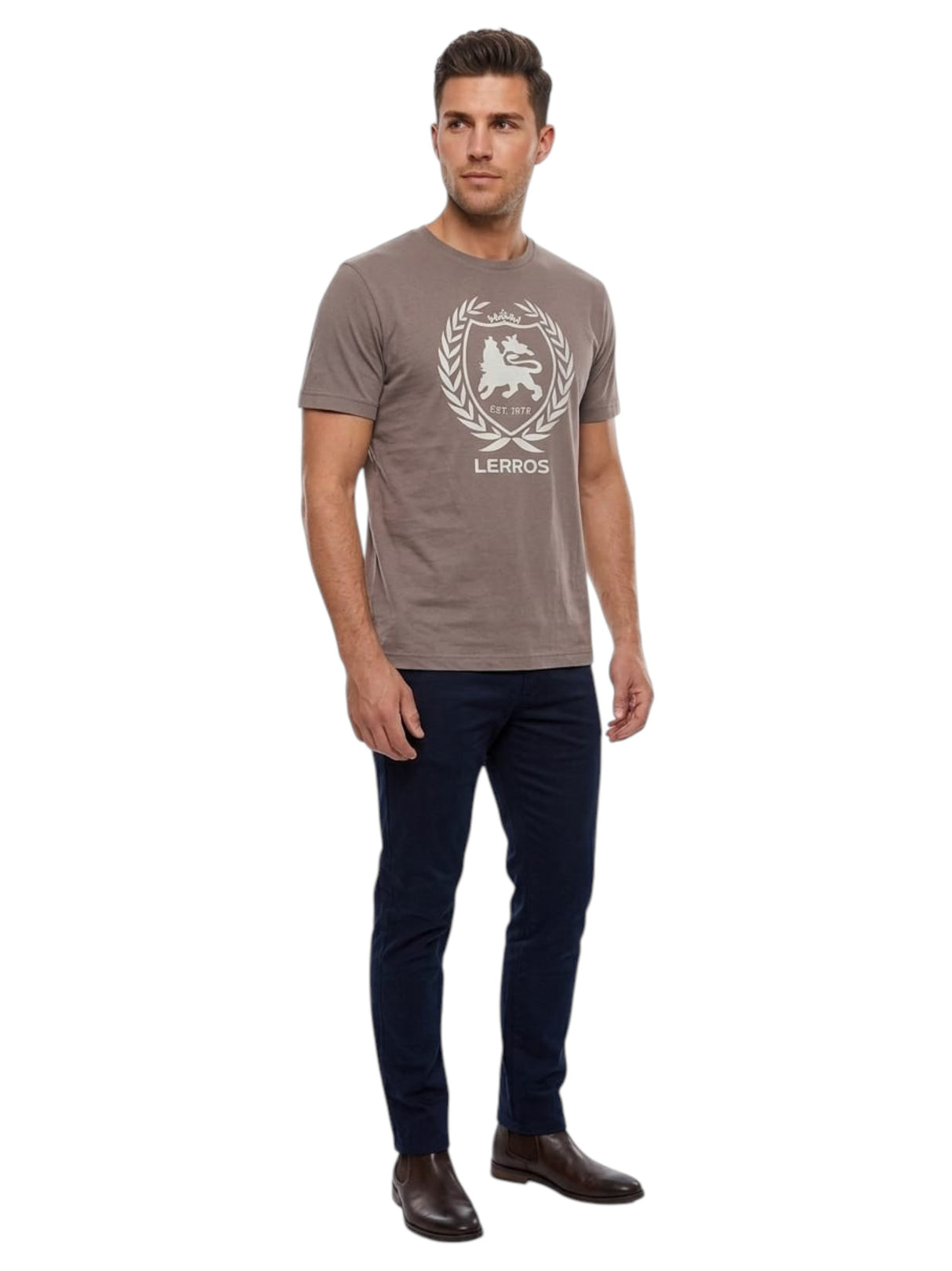 Image for Men's Printed Top,Brown