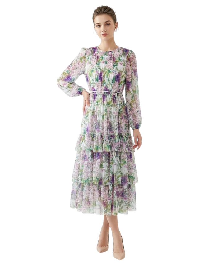 Image for Women's Floral Printed Dress,Multi