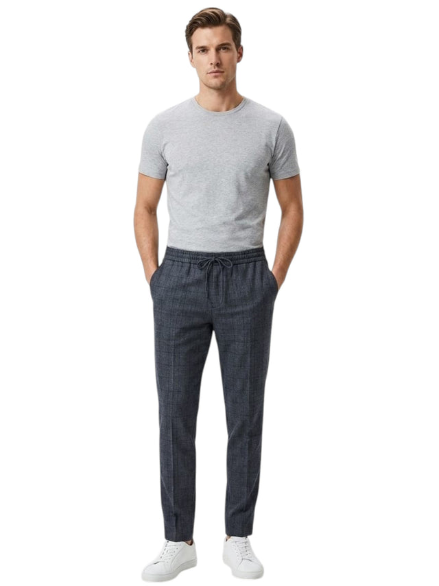 Image for Men's Plaid Classic Pants,Grey