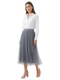 Image for Women's Mesh Skirt,Grey