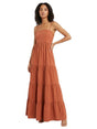 Image for Women's plain Dress,Brick