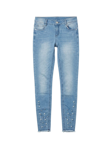Image for Kids Girl's Washed Jeans,Blue