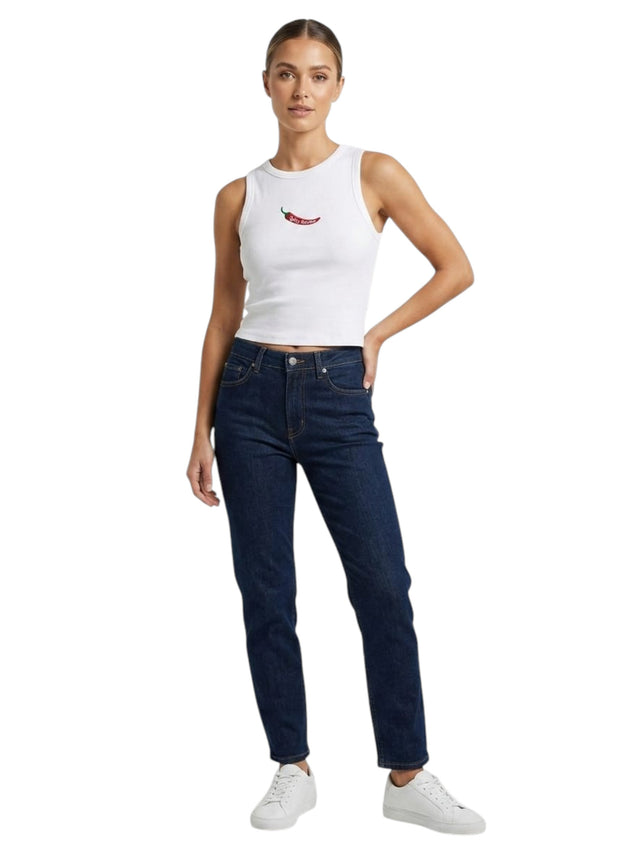 Image for Women's Ribbed Top,White