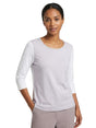 Image for Women's Colorblocked Top,Light Purple/White