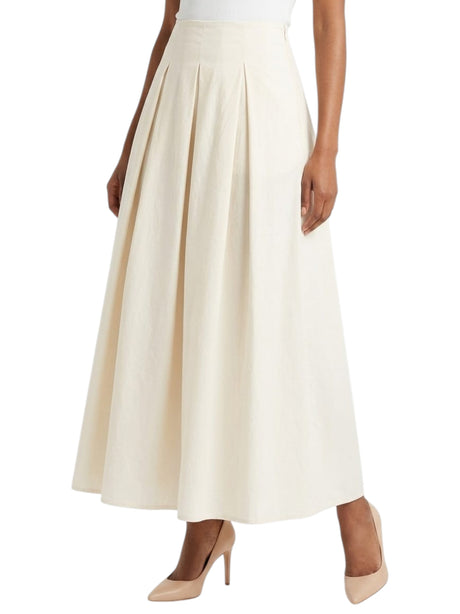 Image for Women's Plain Skirt,Light Beige