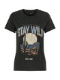 Image for Women's Printed Top,Black