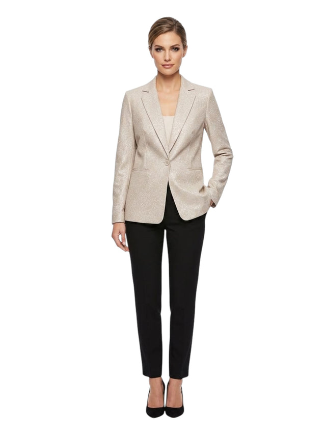 Image for Women's Textured Shiny Blazer,Dusty Rose
