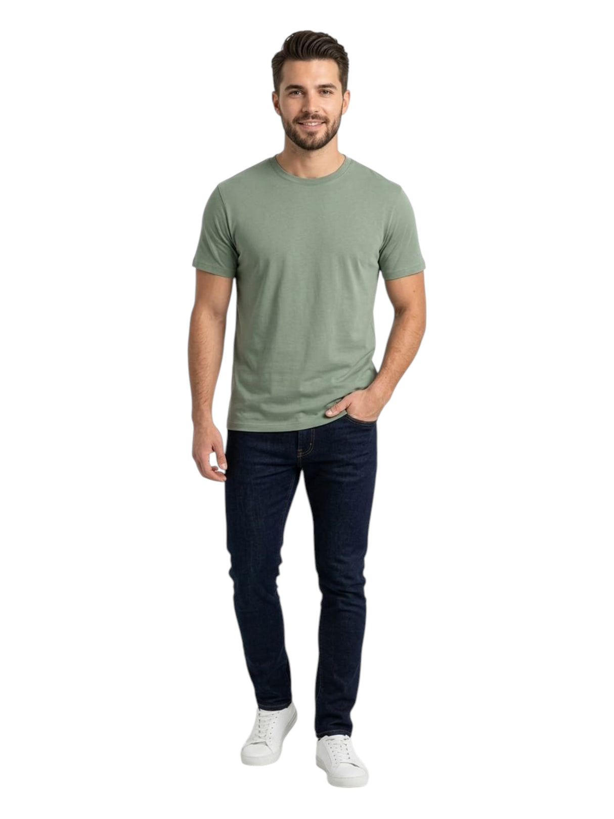 Image for Men's Plain Top,Olive
